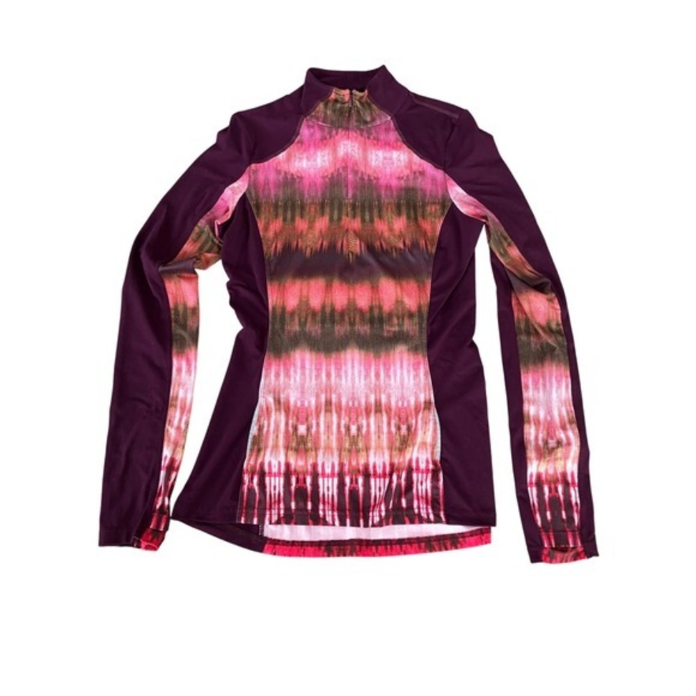 Prana Women's Long Sleeve‎ Athletic Performance Quarter Zip Top Activewear